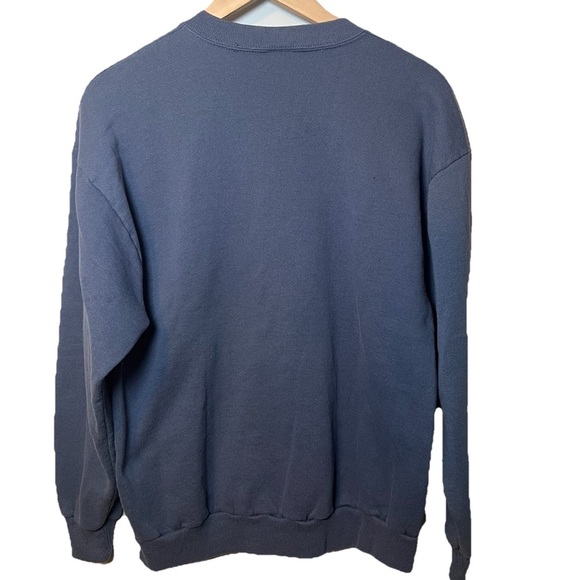 Vintage Christmas Sweatshirt Snowmen Winter size Large Jerzees 90’s Made in USA - Picture 3 of 5